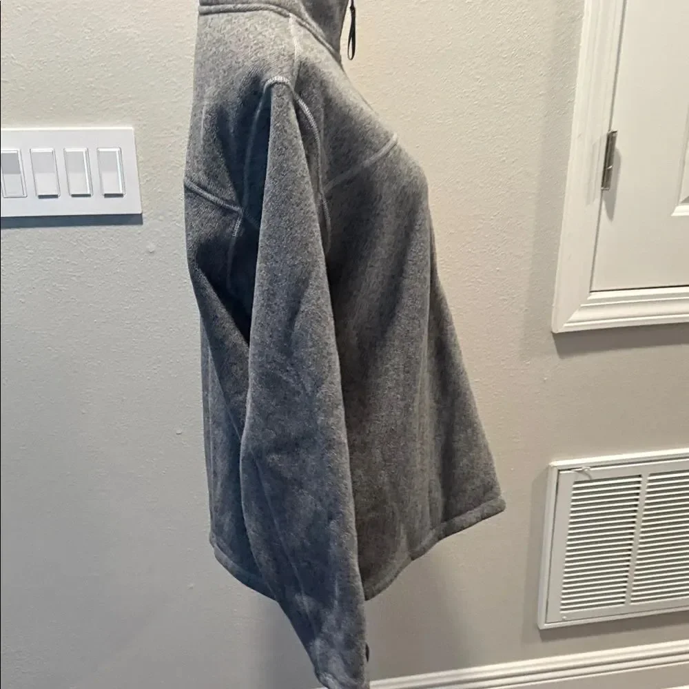 The North Face Heather Gray Half-Zip Fleece Size L